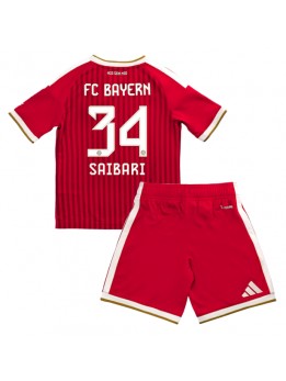 Bayern Munich Ismael Saibari #34 Replika Hemmakläder Barn 2026-27 Kortärmad (+ byxor)